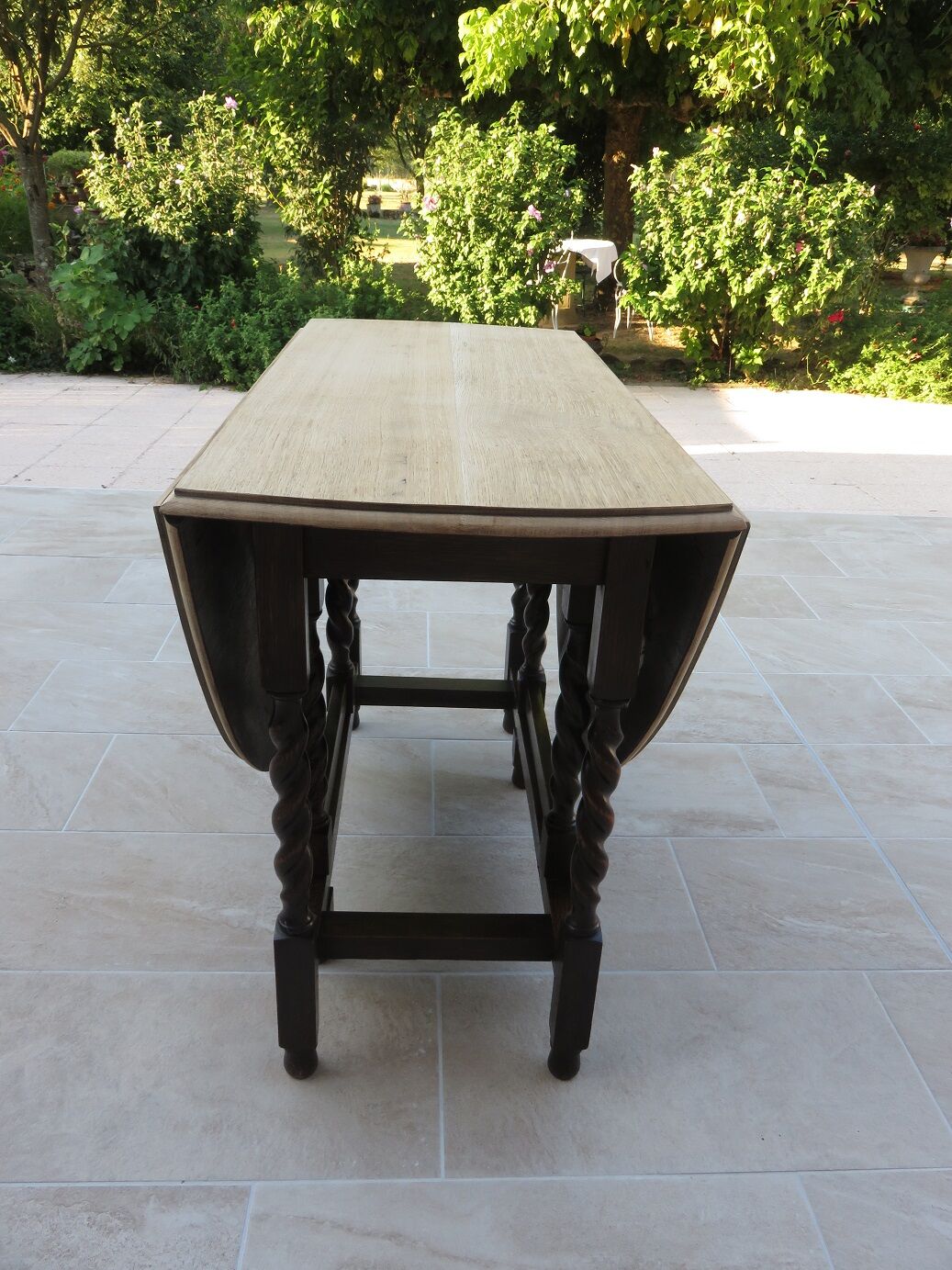 Oak folding table