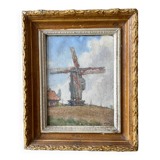 Tableau paysage moulin Jean Nys