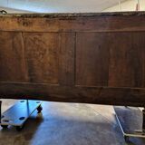 Mahogany commode with mahogany veneer from the Louis XVI period - late 18th century.