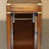 Kennedy Harrods military campaign console with two drawers