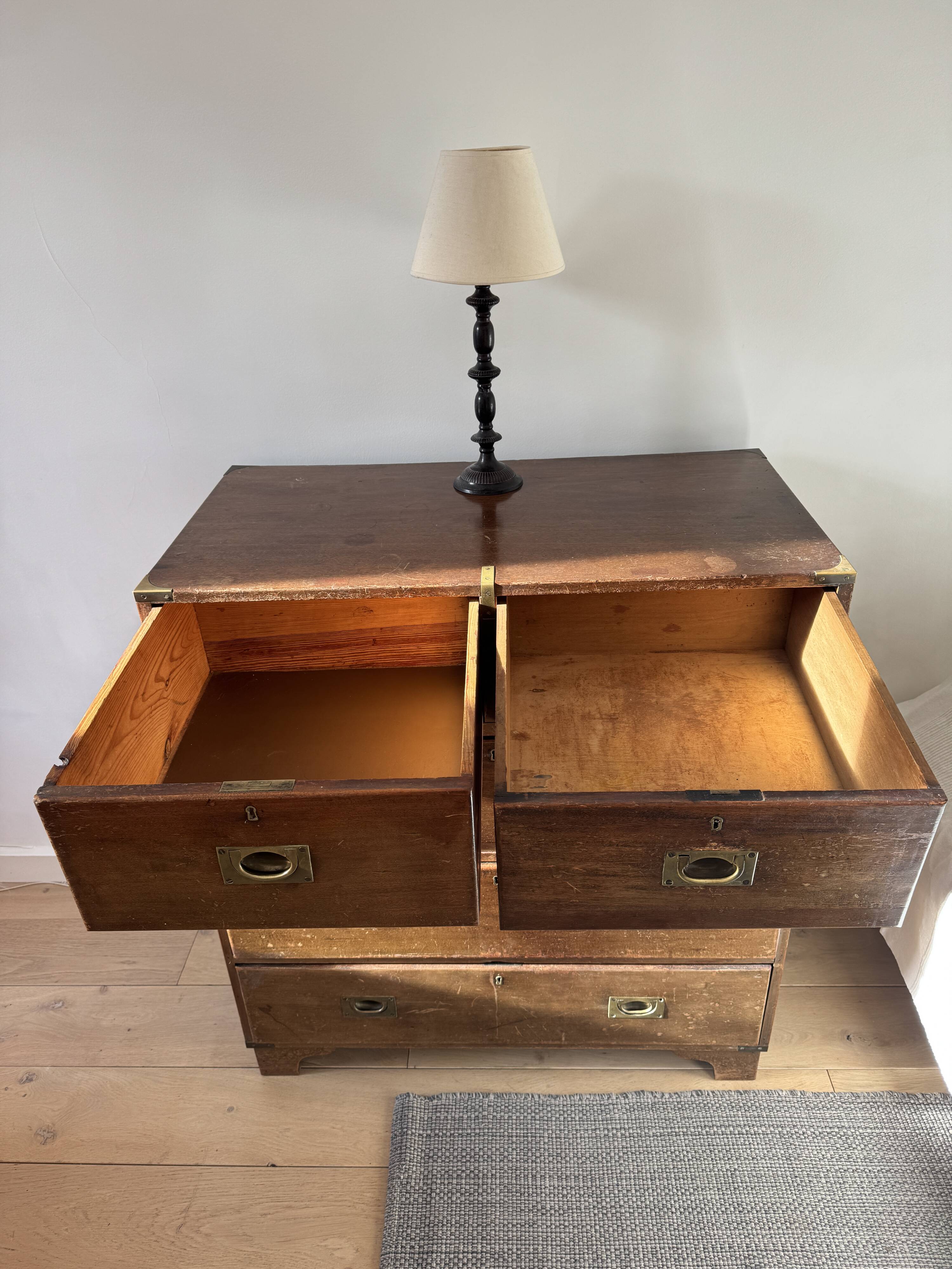 Commode bateau anglaise vintage acajou