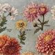 Lithographie sur les fleurs chrysanthèmes - 1920