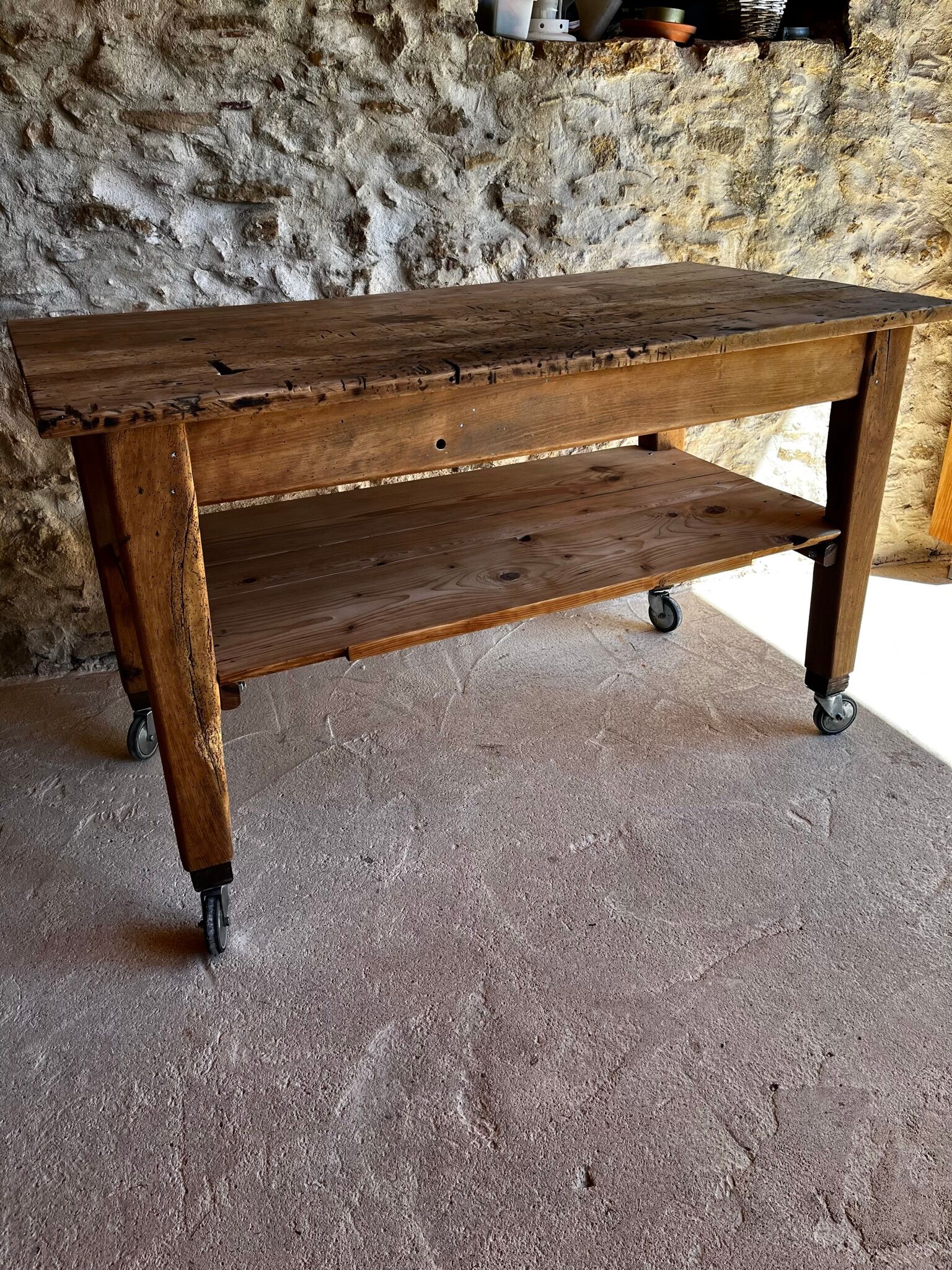 Old kitchen island/central workbench