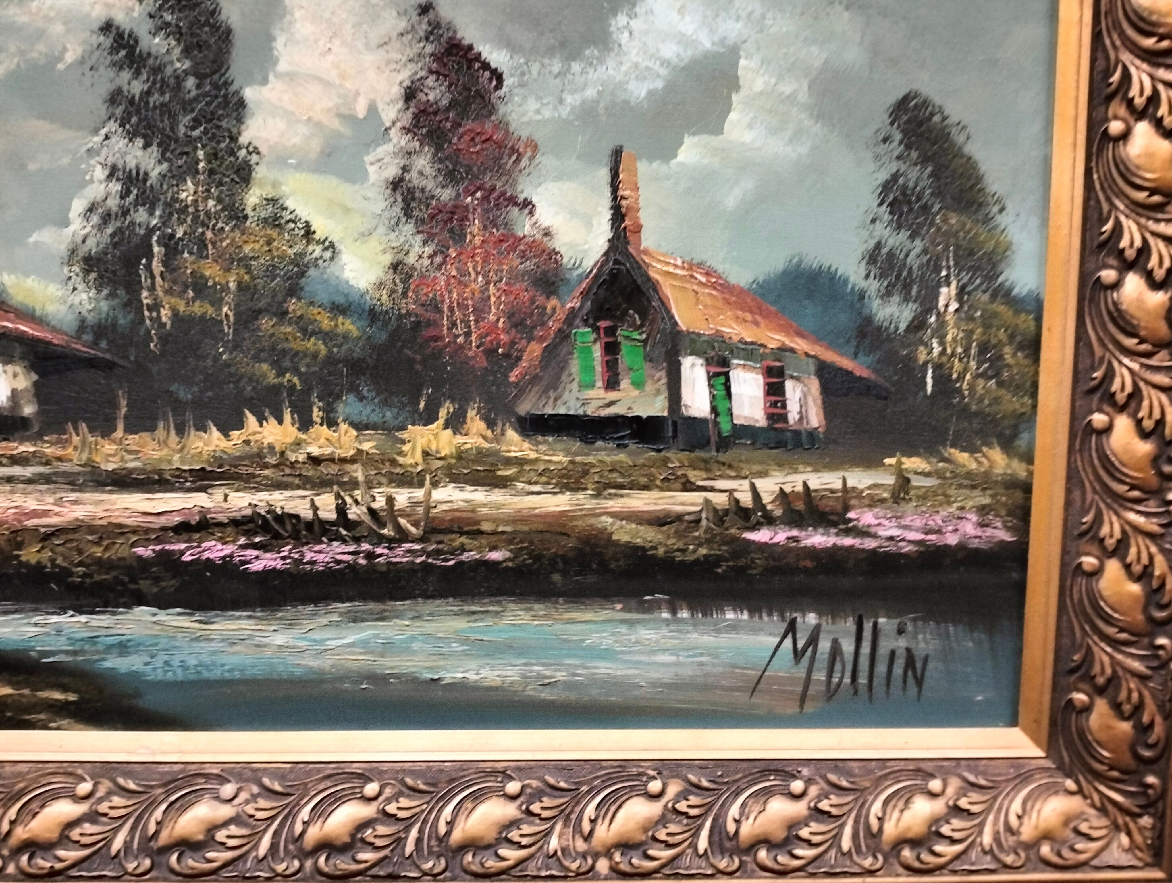 Oil of the twentieth century signed Mollin