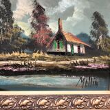 Oil of the twentieth century signed Mollin