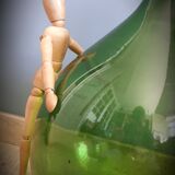 Demijohn 10l round green