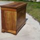 Antique Louis Philippe chest of drawers in solid walnut.