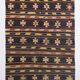 6x10 Dark Brown & Yellow Striped Handmade Wool Kilim Rug, 170x312 Cm