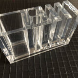 Plexiglas pencil holder by Harvey Guzzini circa 1970