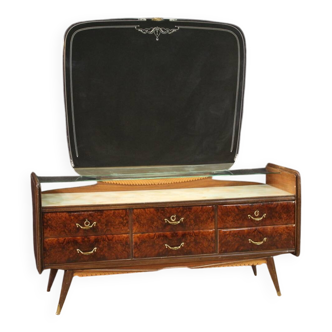 Italian chest of drawers with mirror from 50s