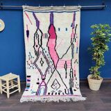 Azilal Berber Carpet Pink 135x240 cm