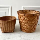 Rattan pot cover 70s