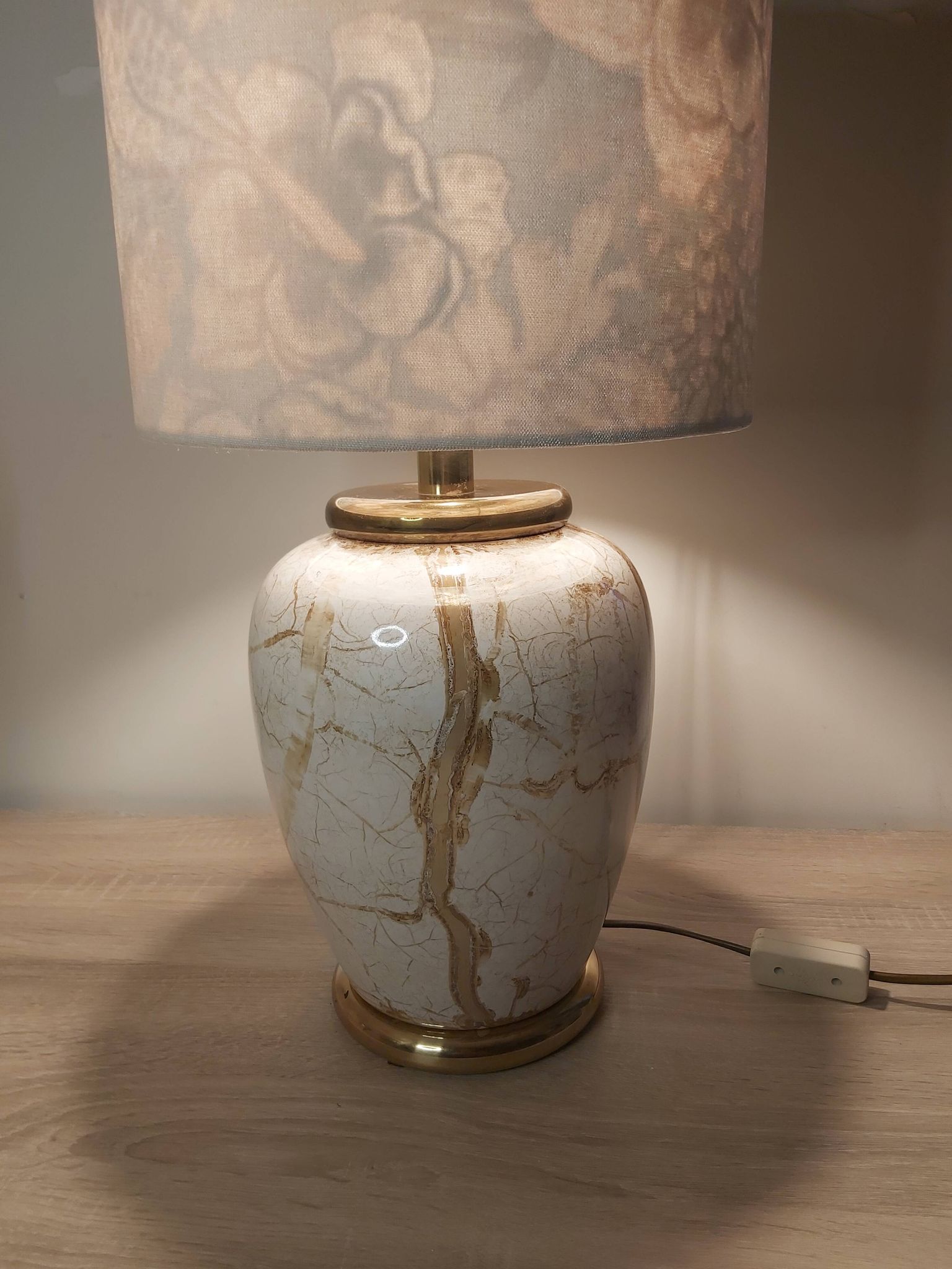 Lampe en céramique, années 1980