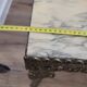 Marble coffee table with brass legs