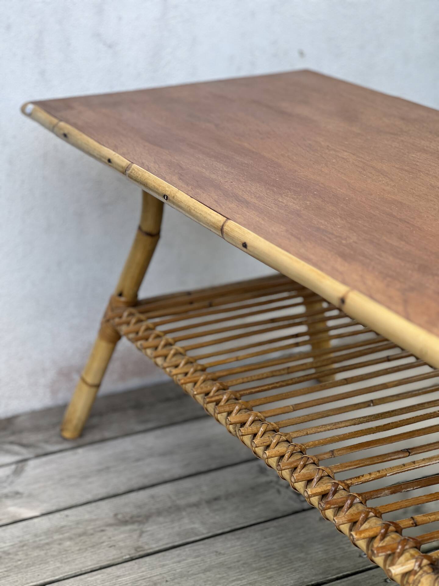 Rattan coffee table