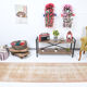 Pale brown turkish runner rug 301x76cm