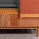 Scandinavian teak dressing table 1960 a mirror a drawer a lid