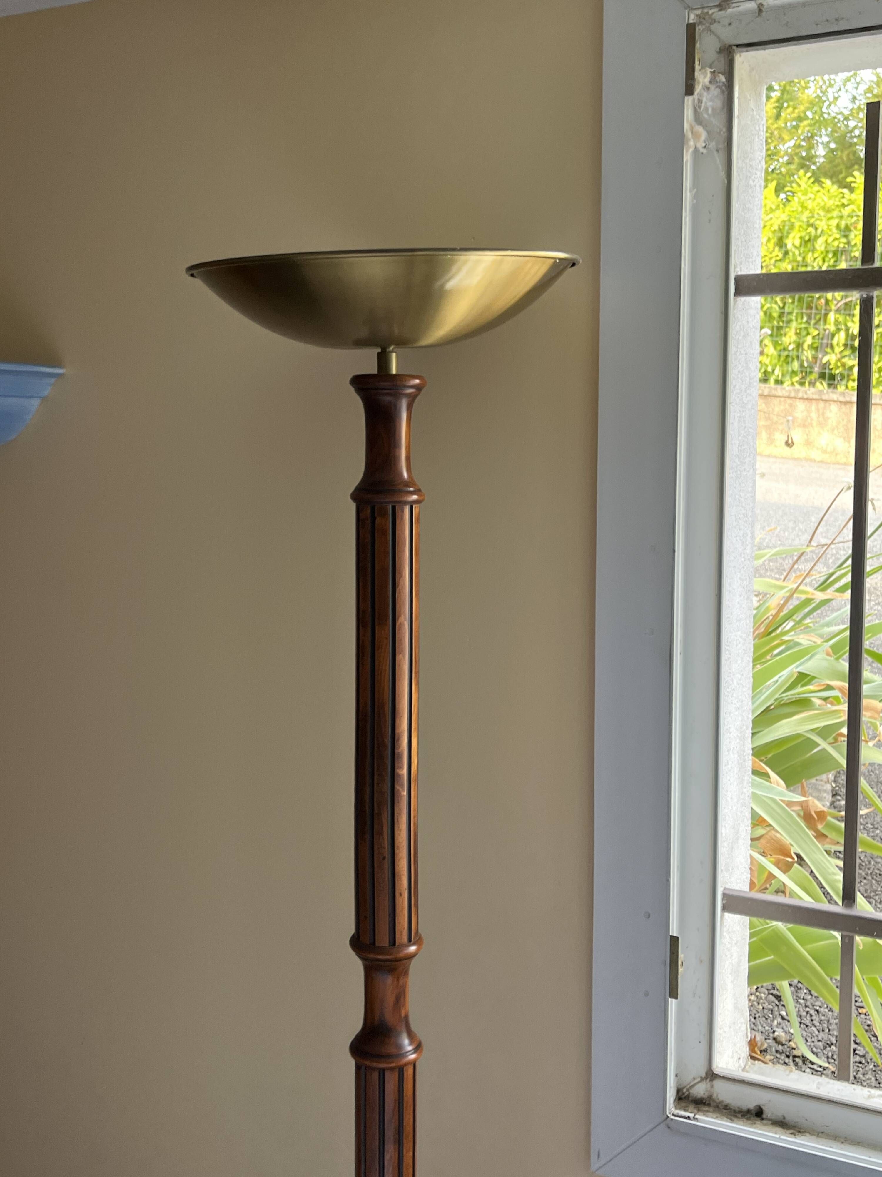 Art Deco halogen floor lamp