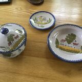 Hollow plate earthenware of Charolles