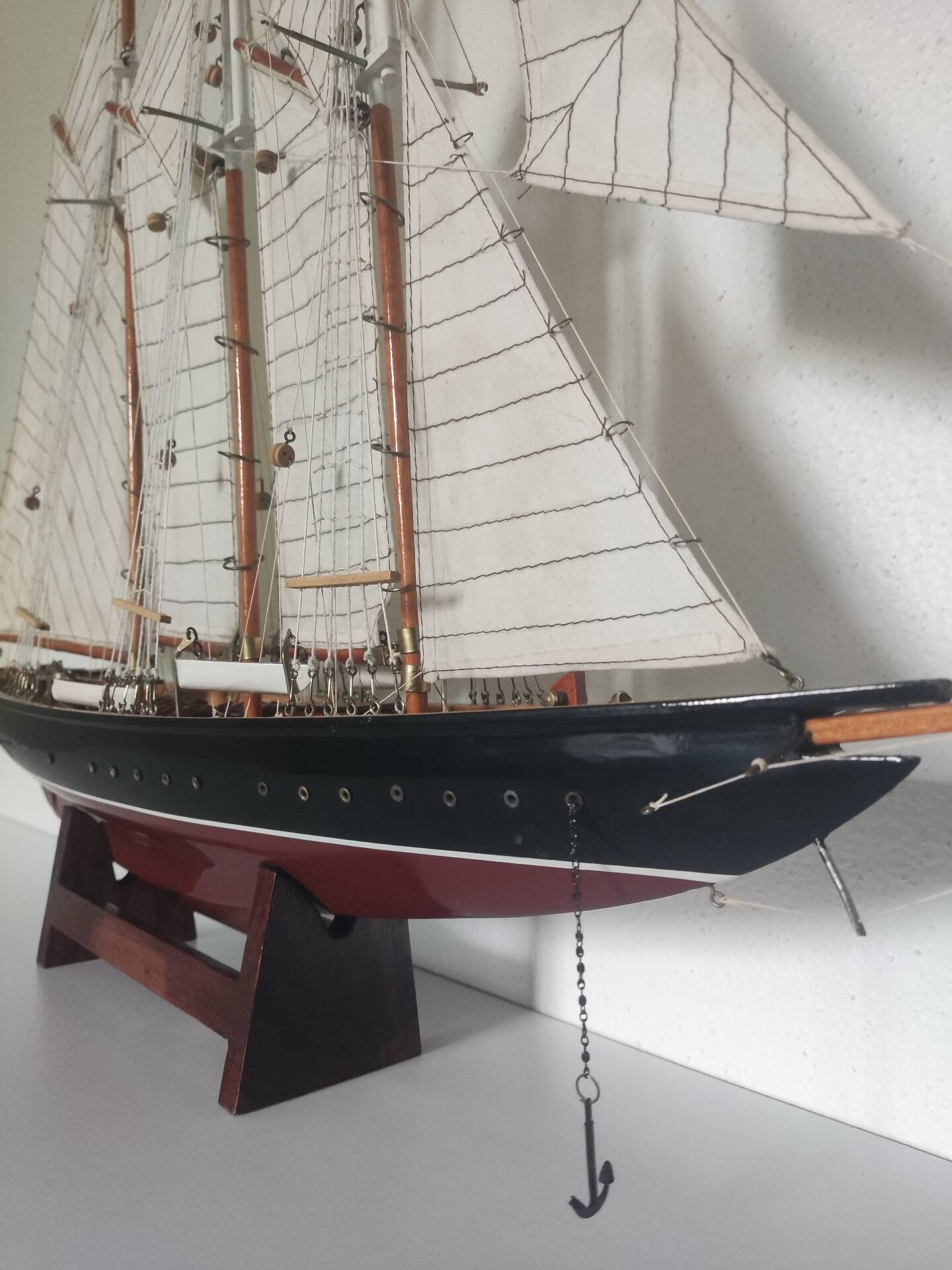 Collection model of the three-masted schooner L'Atlantide.