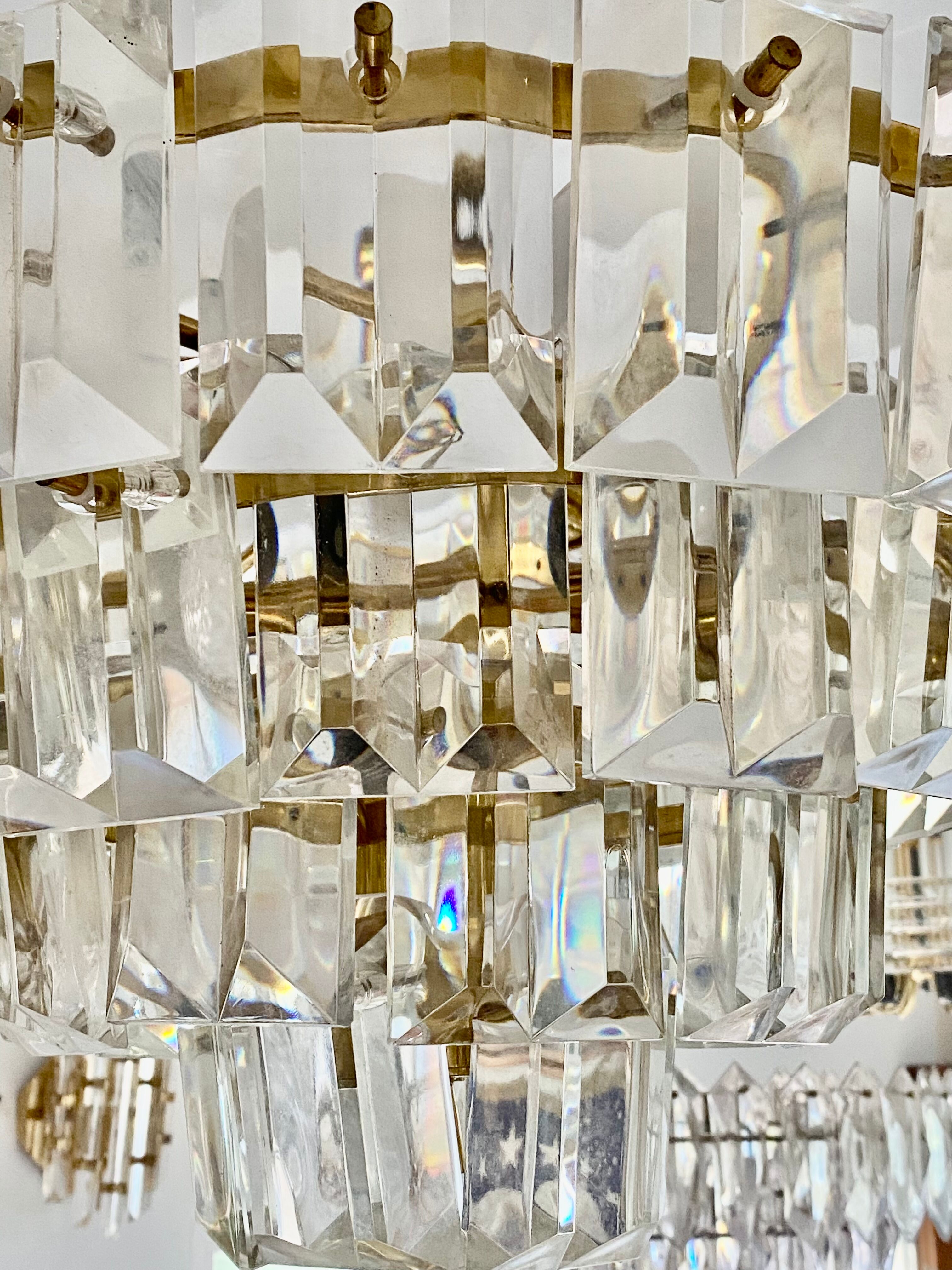 Kinkeldey chandelier 3 levels 1970