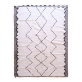 Beni Ouarain White Diamond Rug - 348 x 249 cm