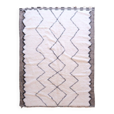 Tapis Beni Ouarain Blanc Losange - 348 x 249 cm