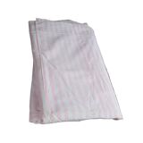 Antique sheet, piece of fabric, 260x170cm, pink and white stripes