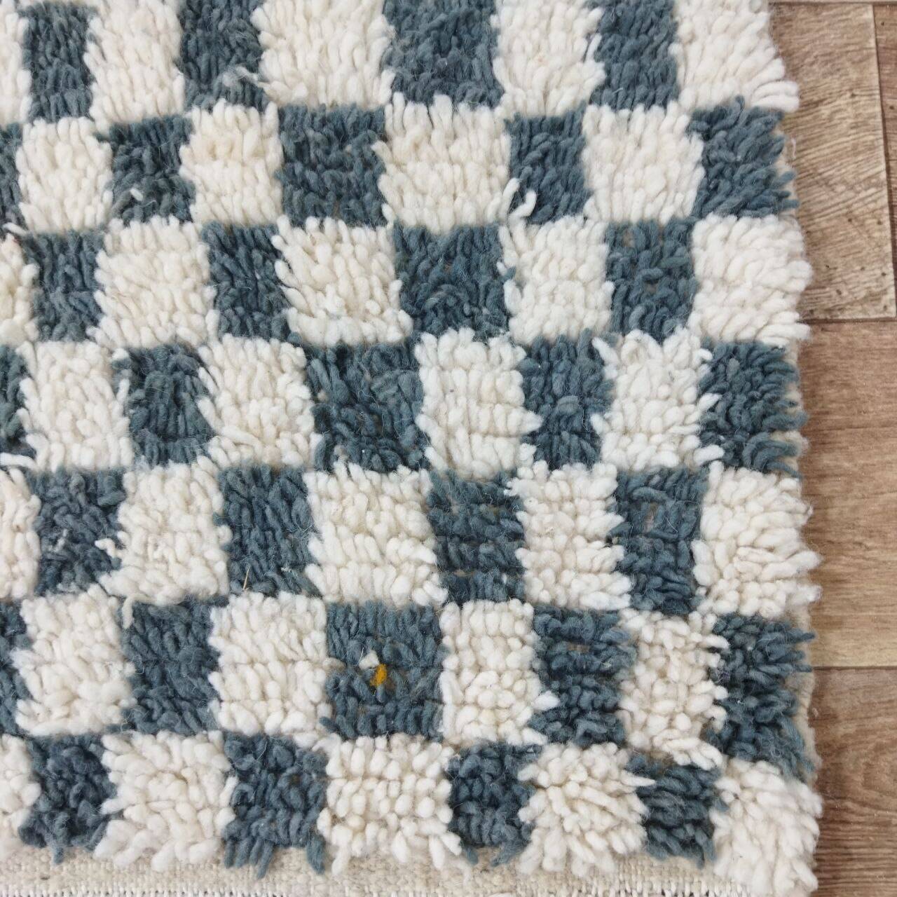 Handmade wool Berber rug 250 x 144 cm