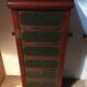 "Mahogany-coloured cherry wood notary cabinet 'Félix Monge'"