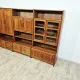 Multifunctional, modular shelving unit/wall system, teak, Denmark, 60s/70s