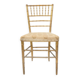 Napoleon III chair in gilded wood