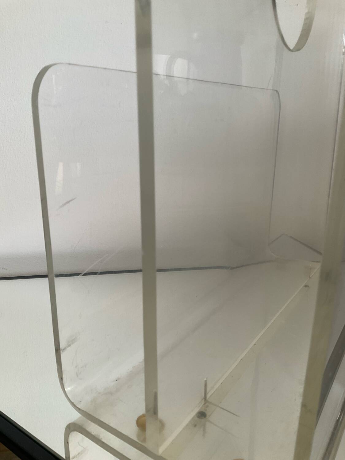 Vintage Plexiglas Magazine Rack