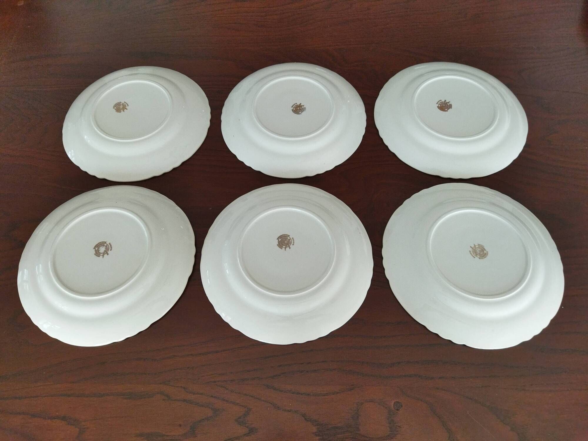 Set of 12 flat plates Orchies Nord "Callisto"