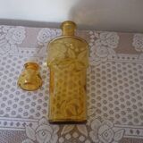 Yellow transparent glass carafe