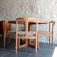 Dining room set Mobelfabrik table and chairs "Juliane" by Johannes Andersen, 1960s