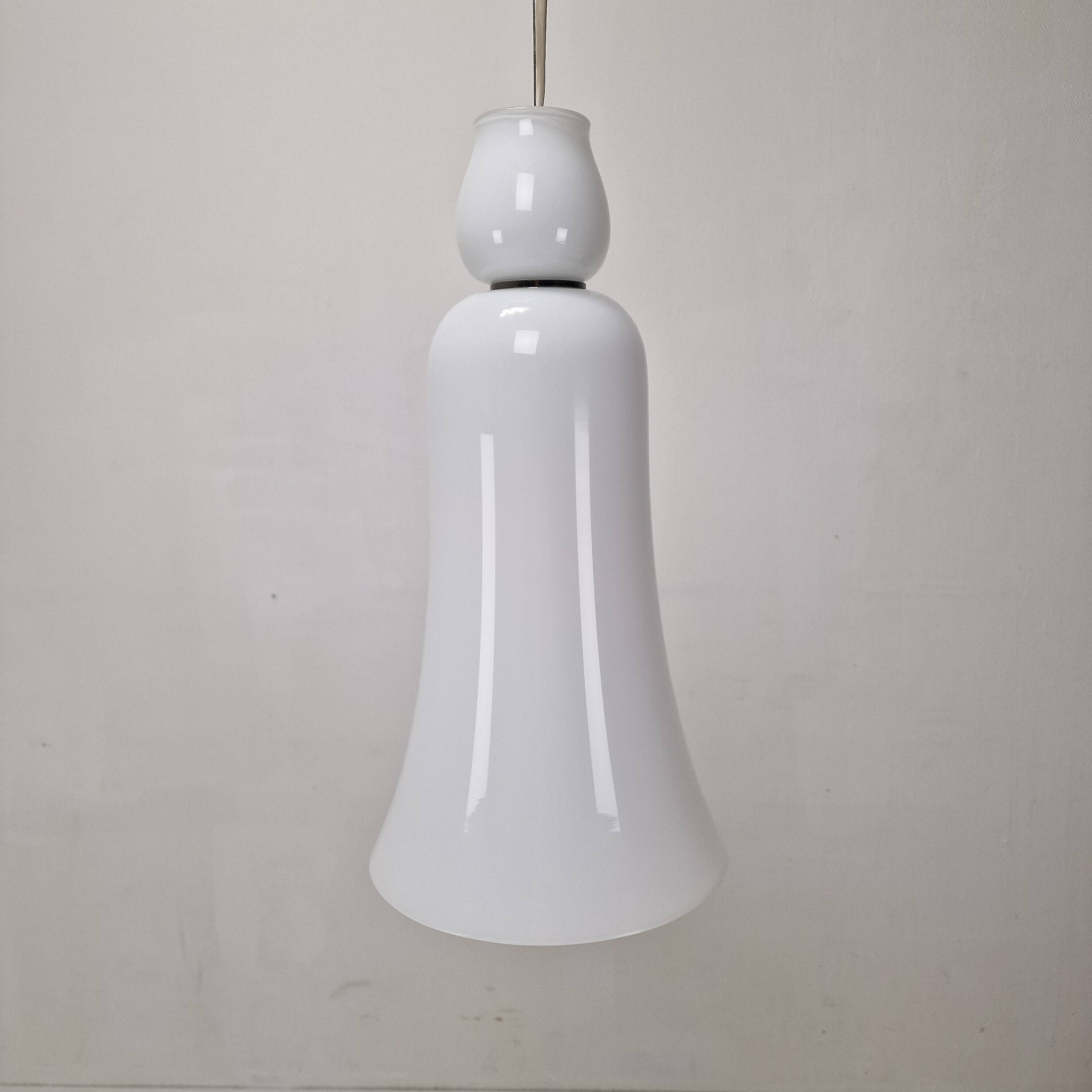 Anni Trenta Luce Chandelier by Venini in White Murano Glass