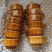 12 antique coffee cups with saucers