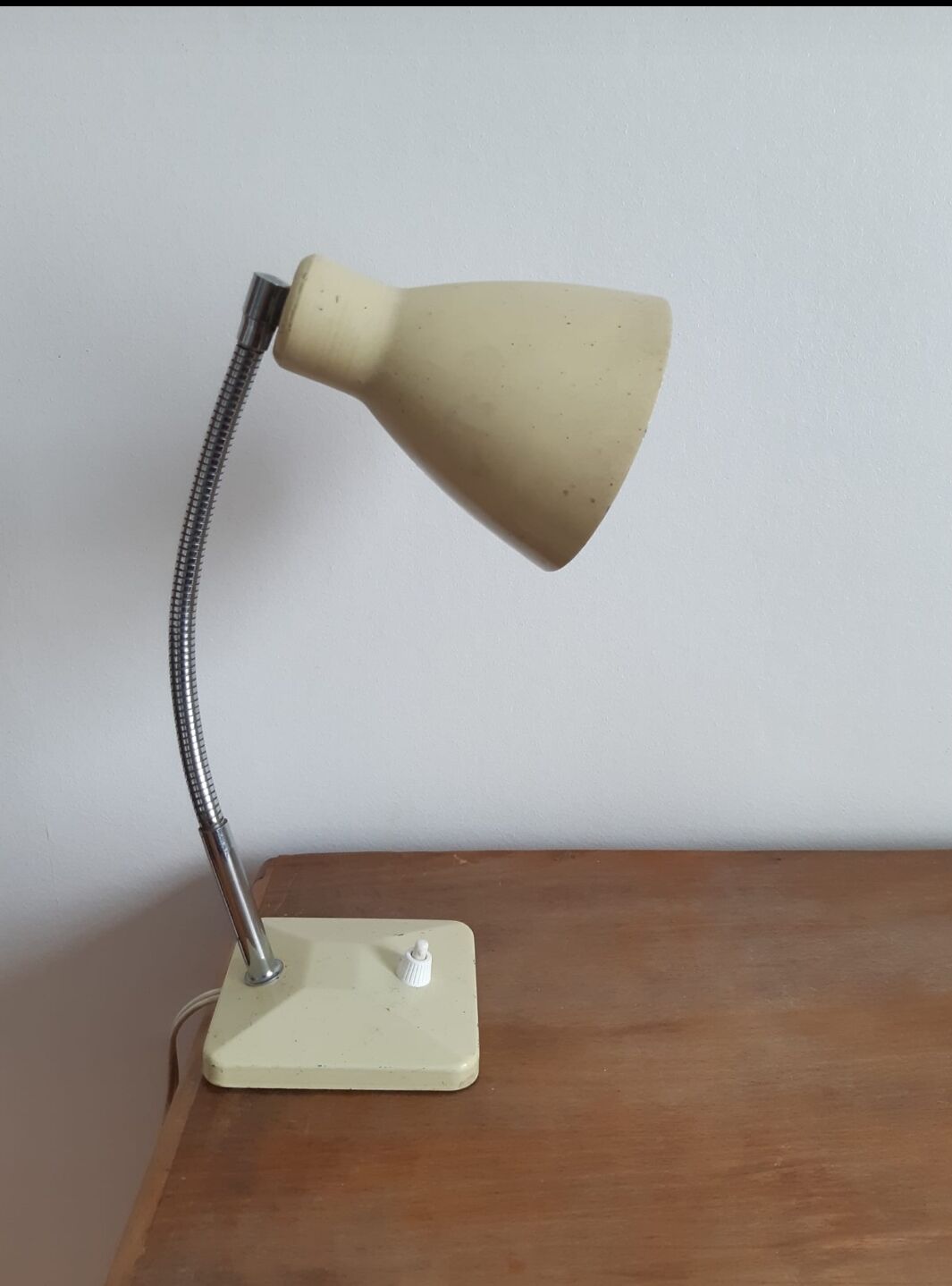 Vintage lamp on base