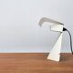 Lampe de table minimaliste en tole de l'ère spatiale italienne des années 60 par G. Grego.