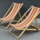 Paire de chaises longues années 70 vintage