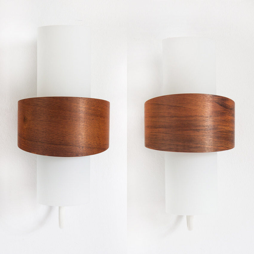 Pair of NX40 design wall lamps by Louis Kalff for Philips - Holland, 1960