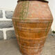 Large green glazed terracotta jar, Spain, 19th century.