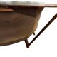 Vintage round corner bench / dining area / small dining room bench