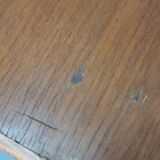 Mid-century italian bamboo, rattan and teak desk, 1960s