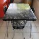 Ensemble table et 4 chaises Formica effet marbre