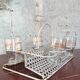 Perforated metal glass basket