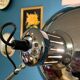 Lampe chromée Aluminor 1970