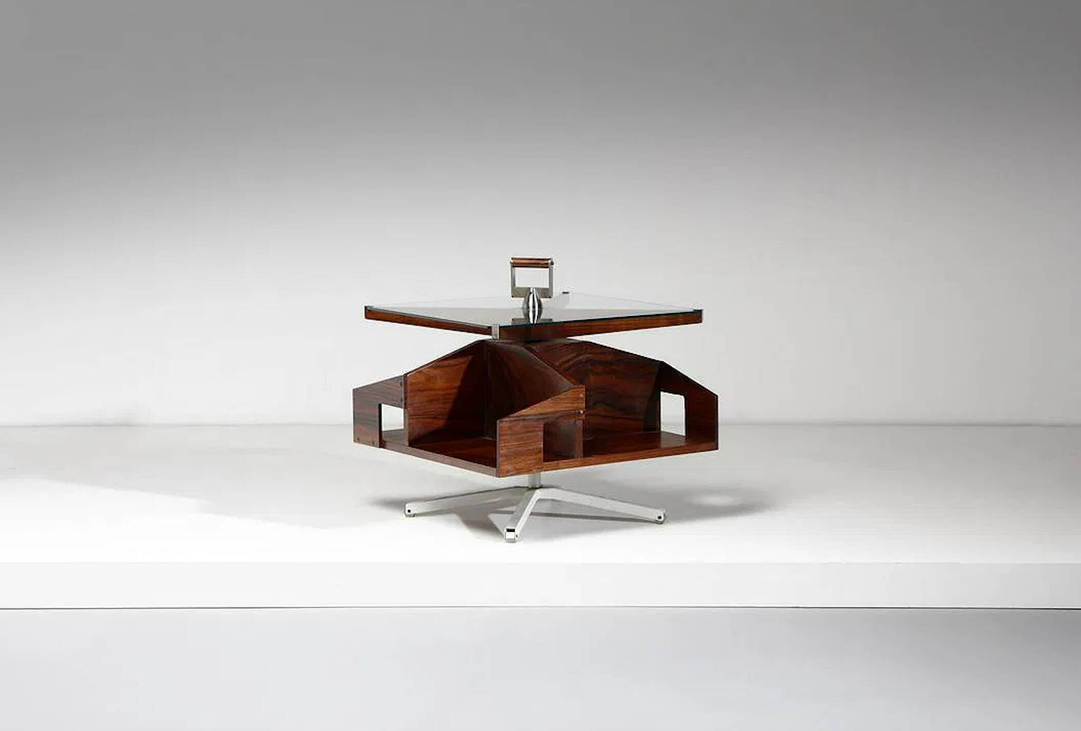 Ico Parisi coffee table, Itri model bar