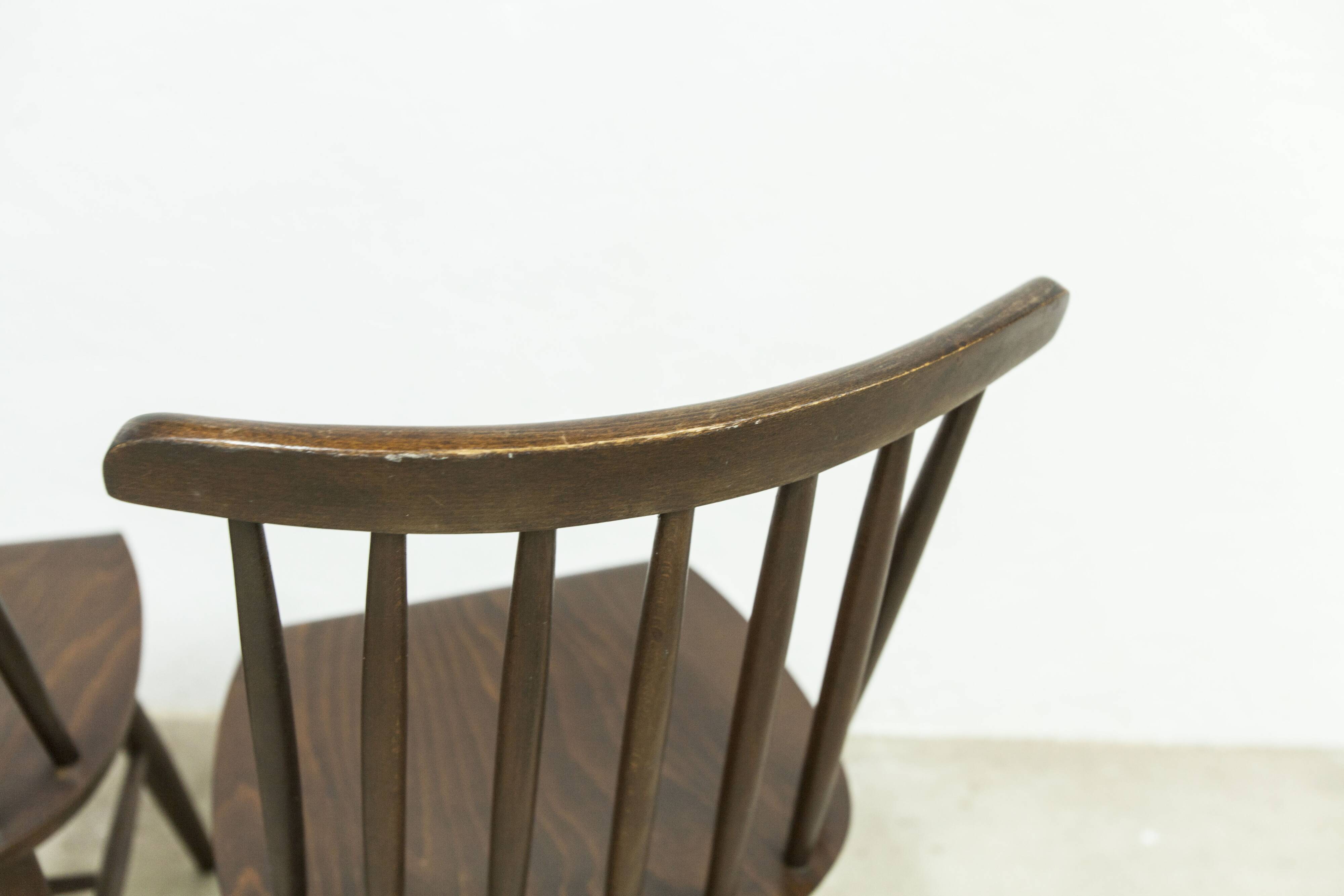 Lot de 4 chaises swr fanett de Ilmari Tapiovaara